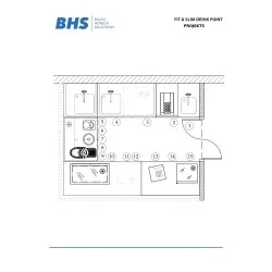 Fit & slim drink point design drawing BHS-HoReCa