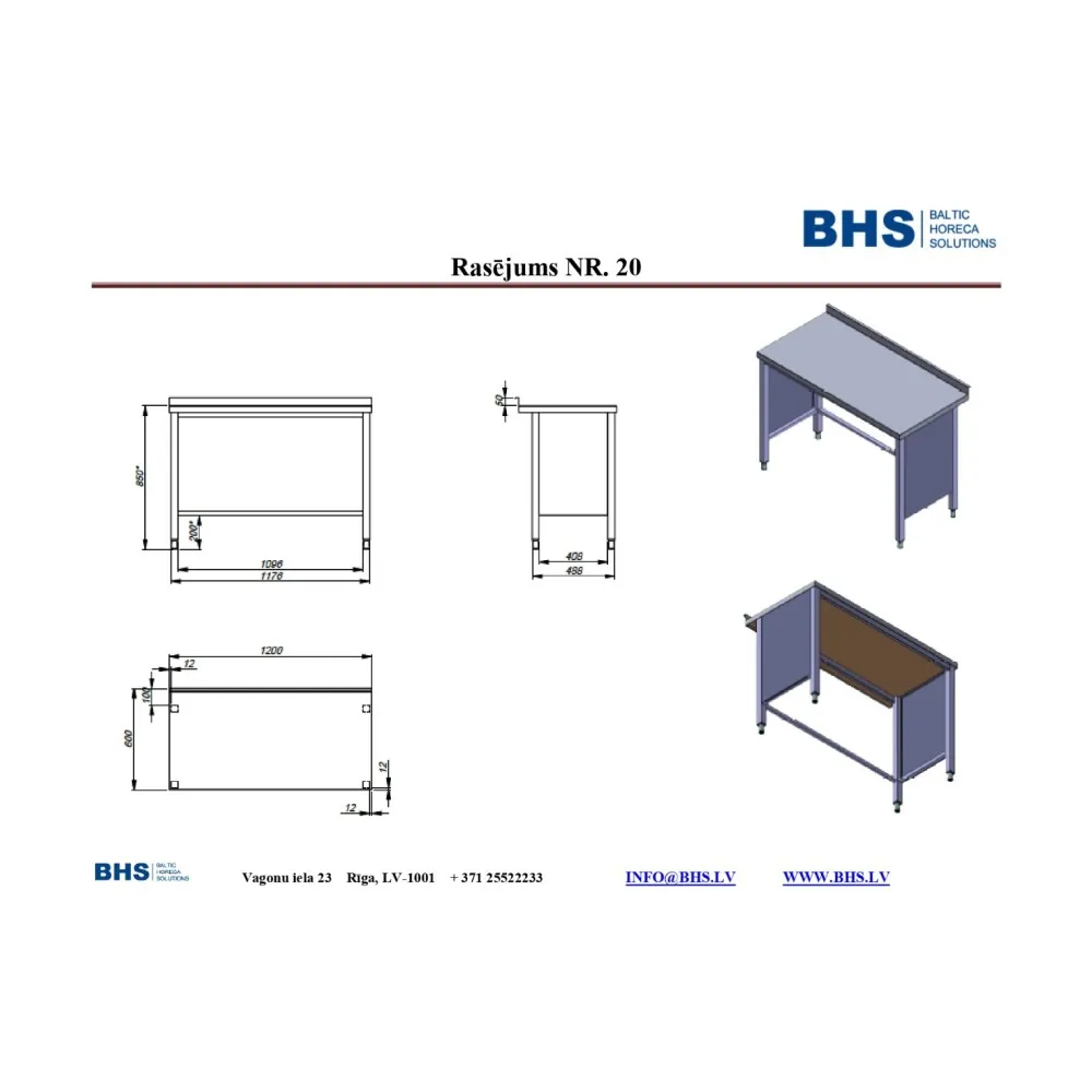 Hospital laboratory furniture BHS-HoReCa NN58