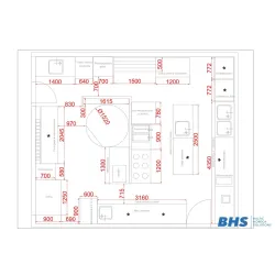 Pizzeria design drawing BHS-HoReCa
