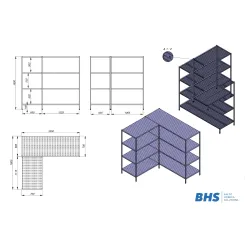 Stainless steel storage unit BHS-HoReCa XKJ23-0008-195/70/18