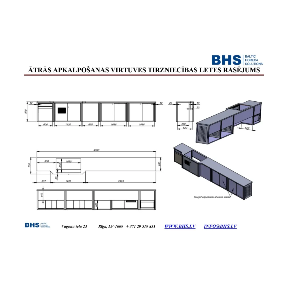 Kitchen work table BHS-HoReCa BHS-XKJ23-0027.000.00 SB
