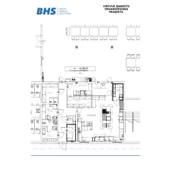 Banquet kitchen design drawing BHS-HoReCa