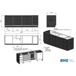 Kitchen work table BHS-HoReCa PROJECT-2140-680-860