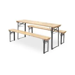 Folding table, chair or bench BHS-HoReCa ZP/WOODY.STRONG.2250.2/NP/STM