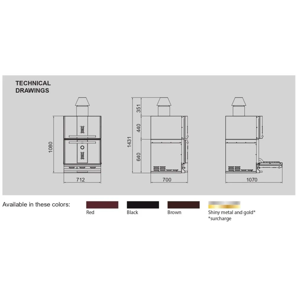 Charcoal oven KOPA CO-CTipe400