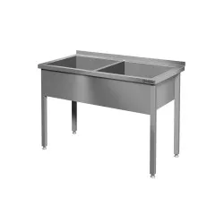 Worktable with basin BHS-HoReCa 611606