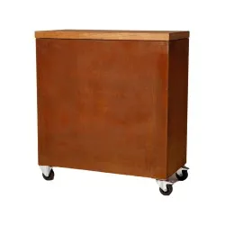 Work table with open frame and wheels for OnFire grills BHS-HoReCa BHS-TCR