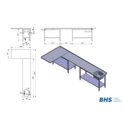 Kitchen work table BHS-HoReCa NN82