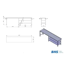Kitchen work table BHS-HoReCa NN65