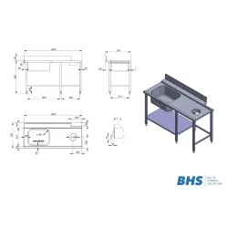 Dishwashing area furniture BHS-HoReCa NN78