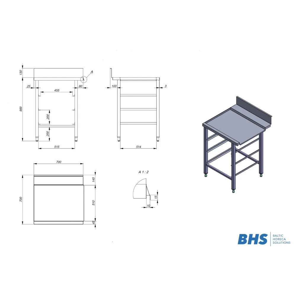 Dishwashing area furniture BHS-HoReCa NN77