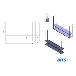 Shelf accessory BHS-HoReCa BHS-NR-1800/300/1200