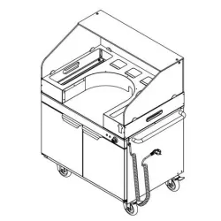 Service trolley Casselin CCHSC