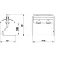 Food service area lamp ROCAM 03600AL2REDIN