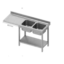 Pre-wash table with sink GREDIL 954917160