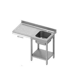 Pre-wash table with sink GREDIL 954897120