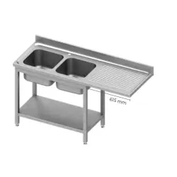 Pre-wash table with sink GREDIL 954927180