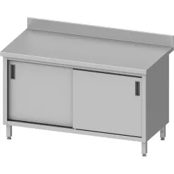 Easy-to-assemble table with doors, depth 600 mm GREDIL 950186100S