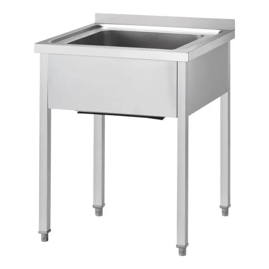 GREDIL Stainless Steel Tables with One Sink without Shelf