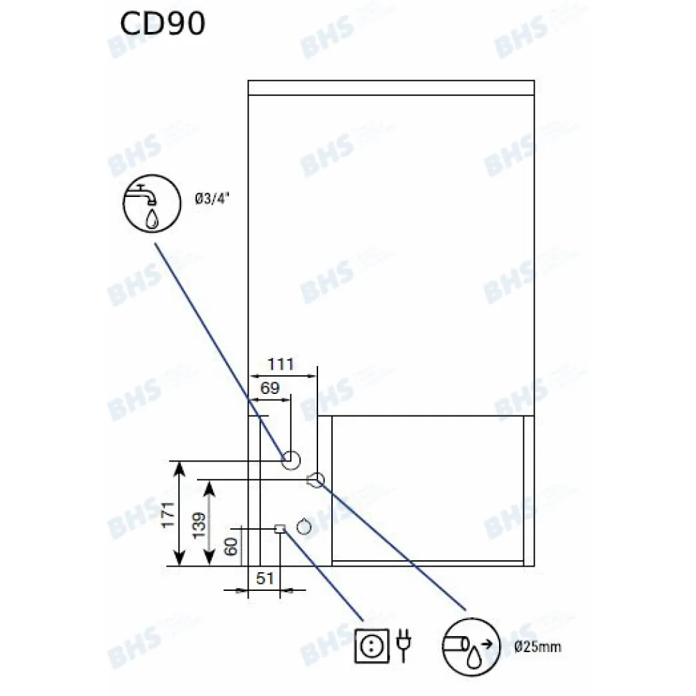 Ice maker ICE TECH CD90