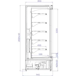 Refrigerated display case IGLOO VIS100