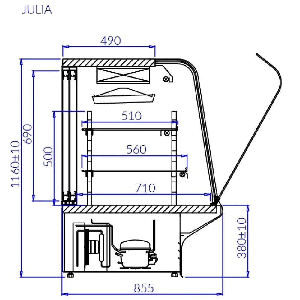 Pastry Display Cabinet IGLOO JU100