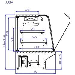 Pastry Display Cabinet IGLOO JU100