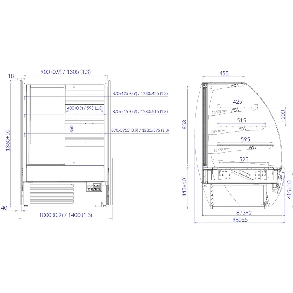 Pastry Display Cabinet IGLOO JA103K-c