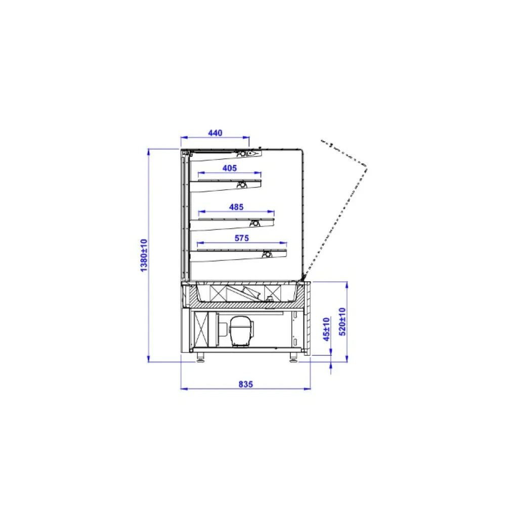 Pastry Display Cabinet IGLOO CU101.3-c