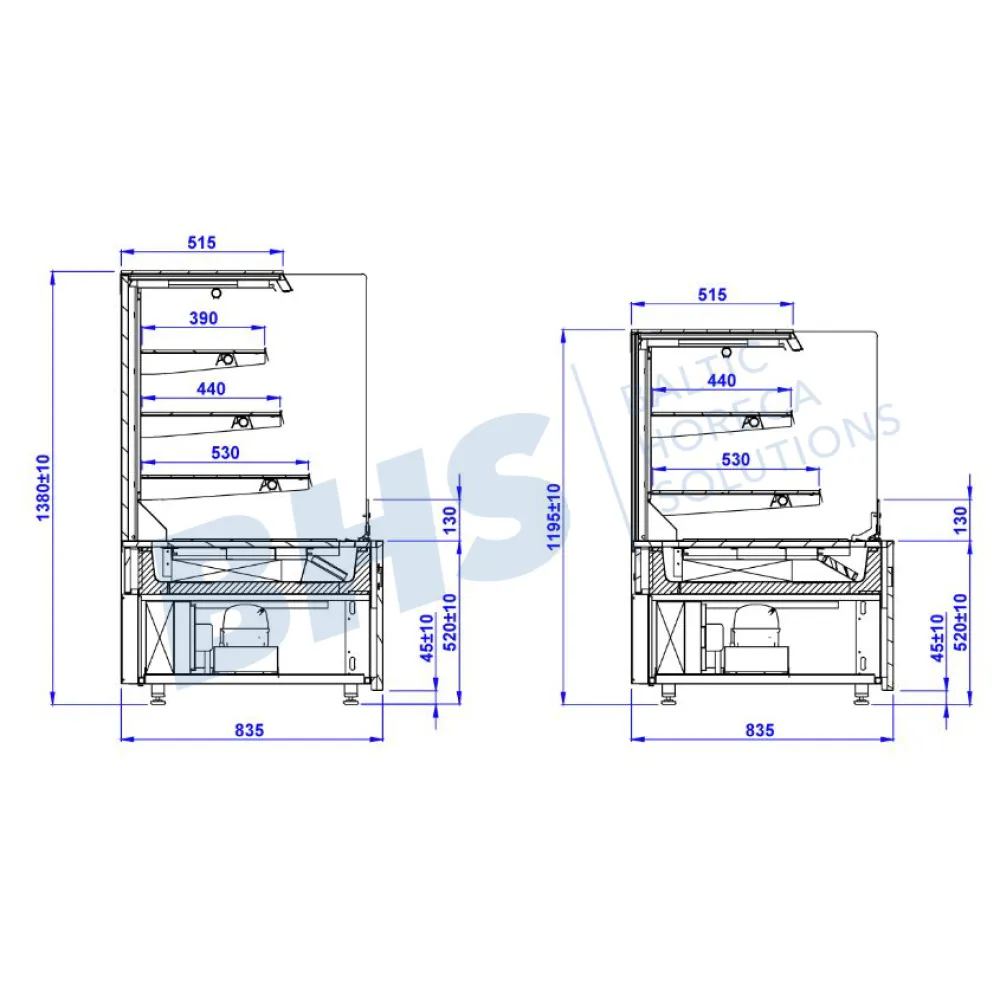 Pastry Display Cabinet IGLOO CU102.3OP-c