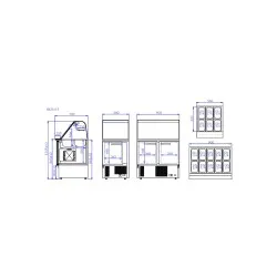 Saladette counter IGLOO IB02