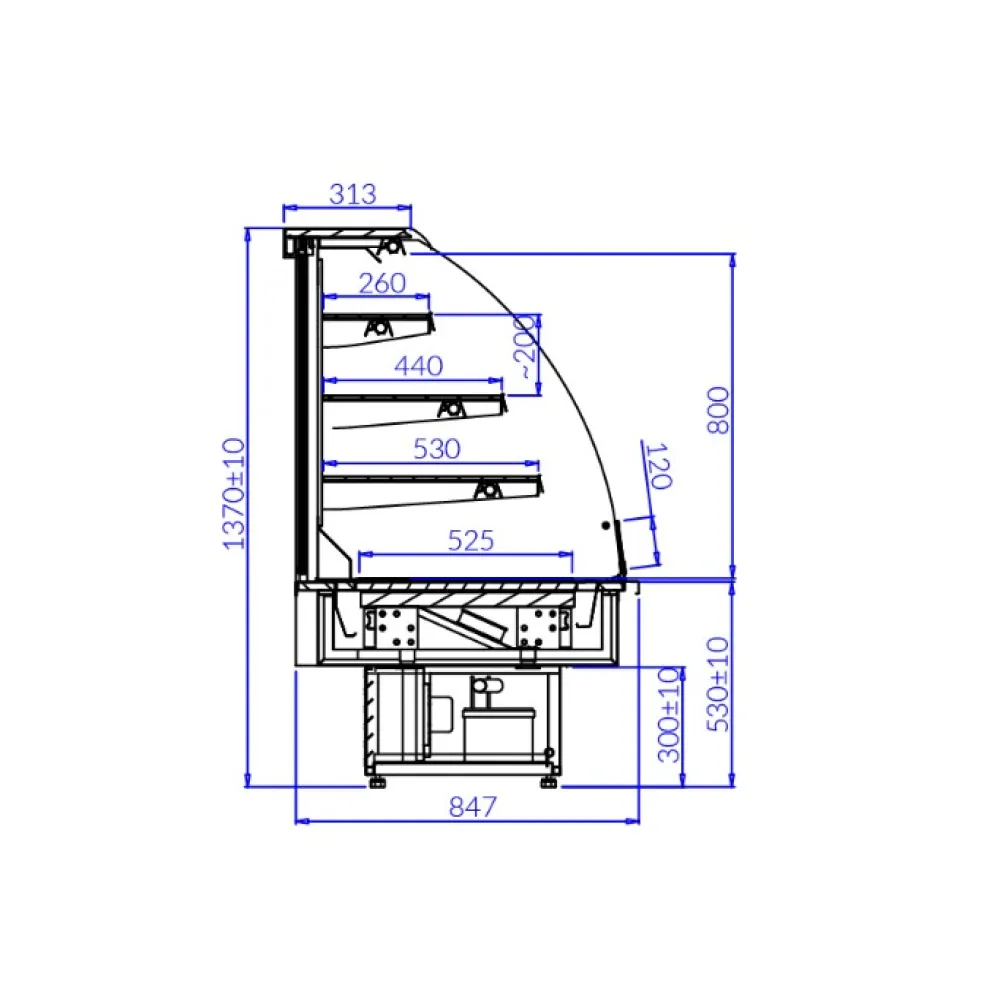 Pastry Display Cabinet IGLOO JA103O-c