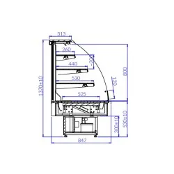 Pastry Display Cabinet IGLOO JA103O-c