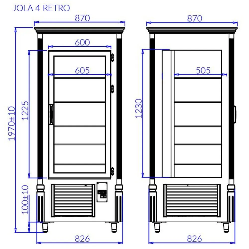 Pastry Display Cabinet IGLOO JO100RETRO