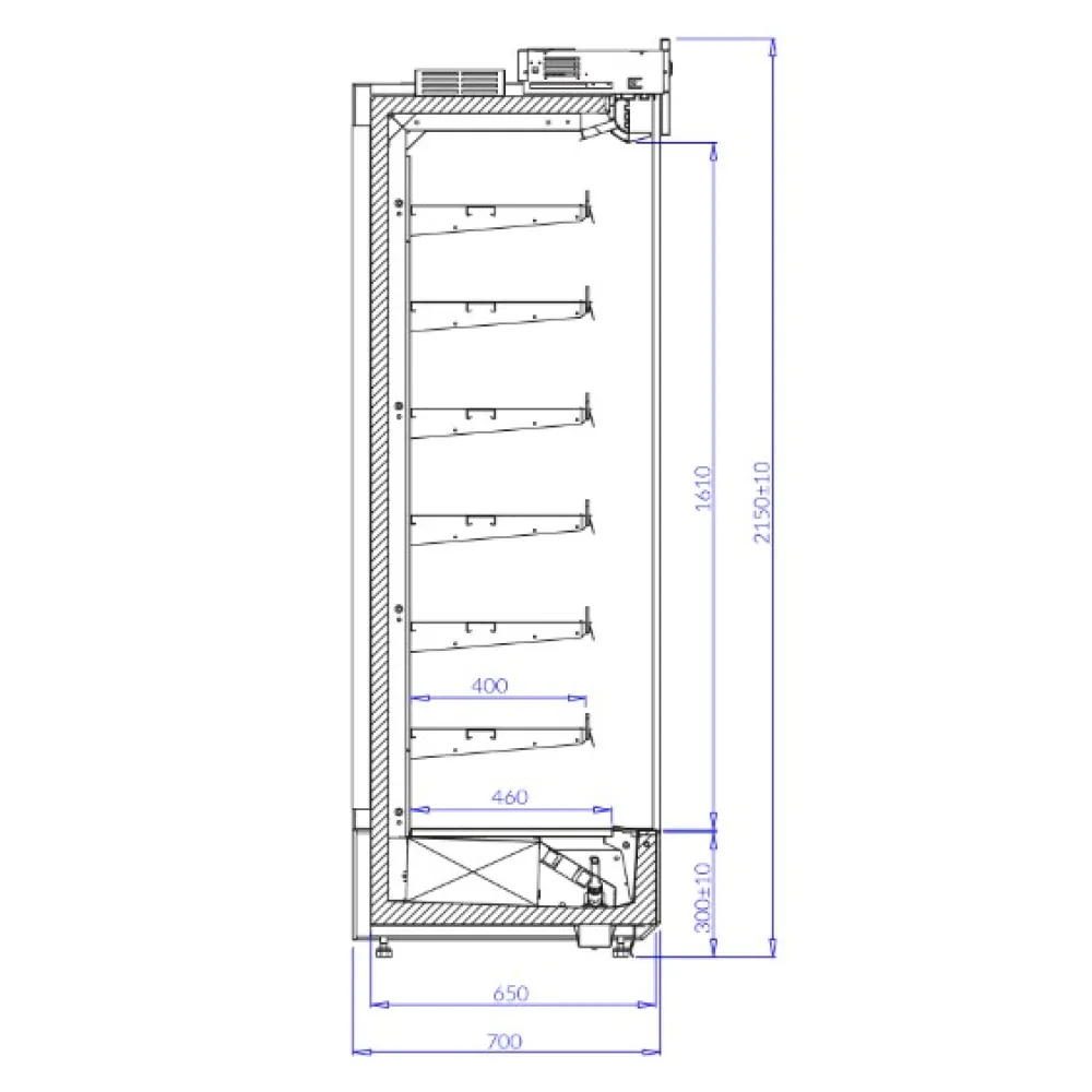 Display case IGLOO KG201AT-c