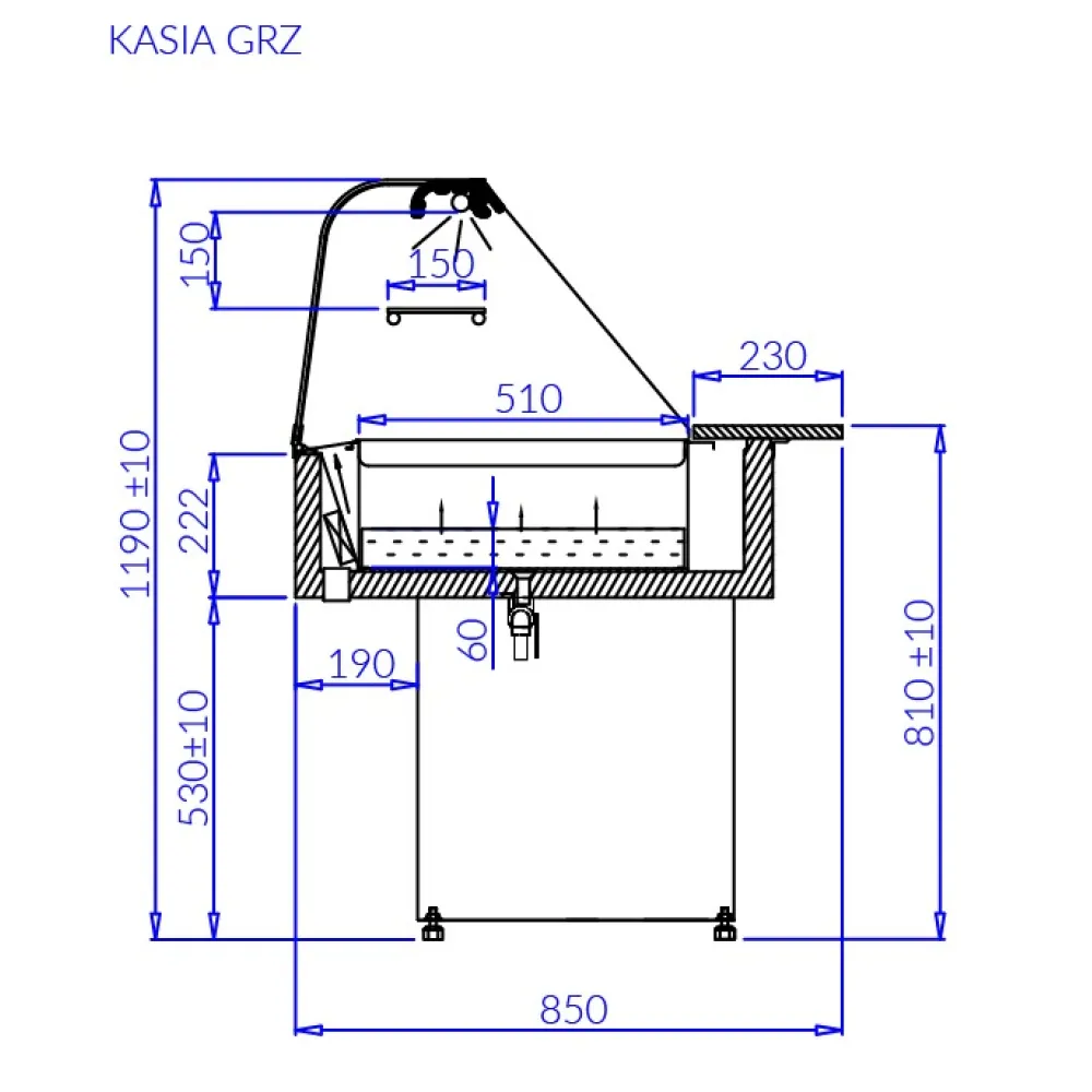 Hot display case IGLOO KA100TGRZ