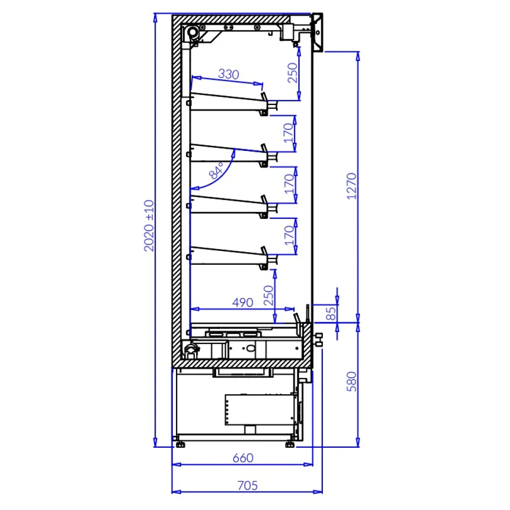 Hot display case IGLOO RN101.4P