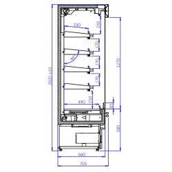 Hot display case IGLOO RN101.4P