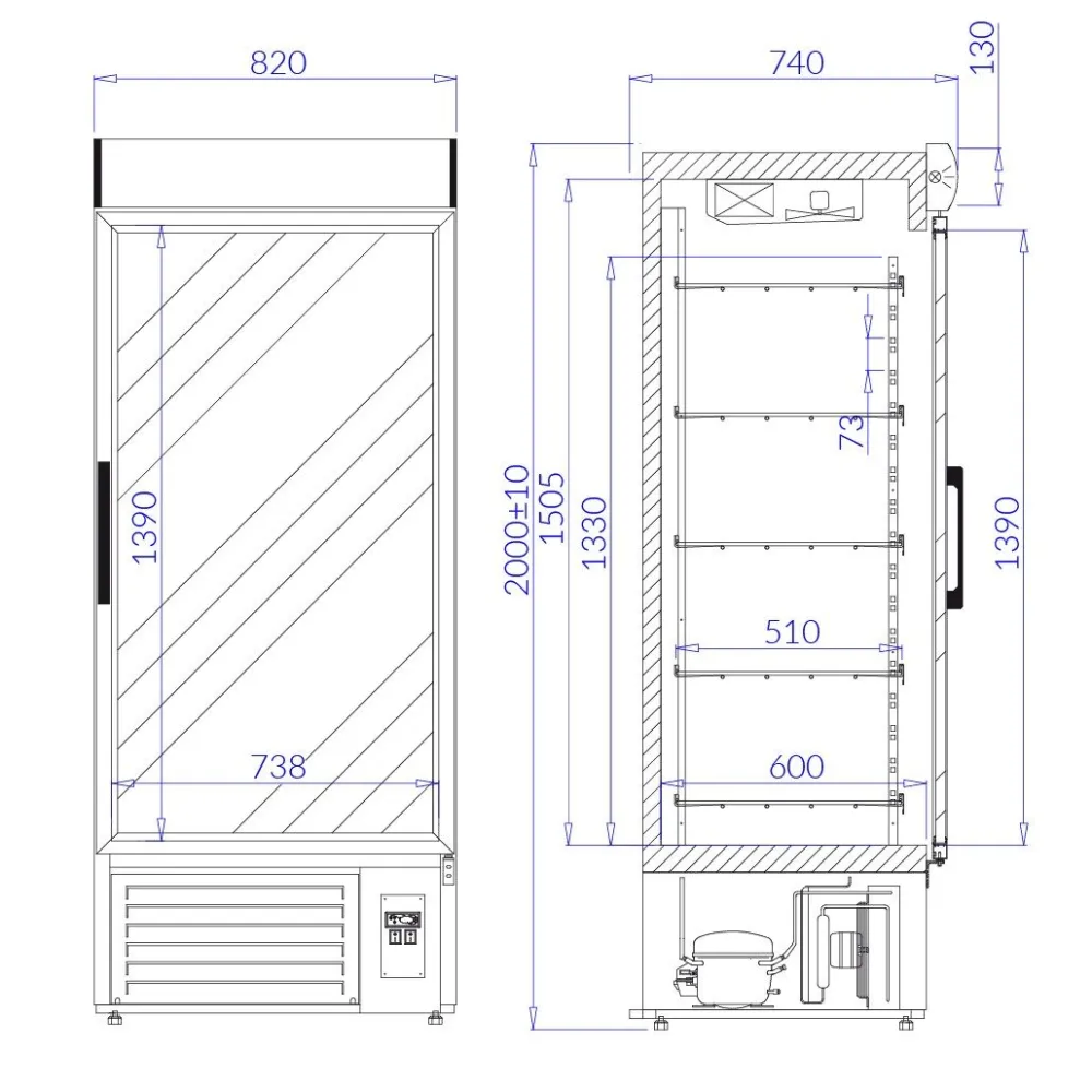Refrigerated Display Cabinet IGLOO JO100.1