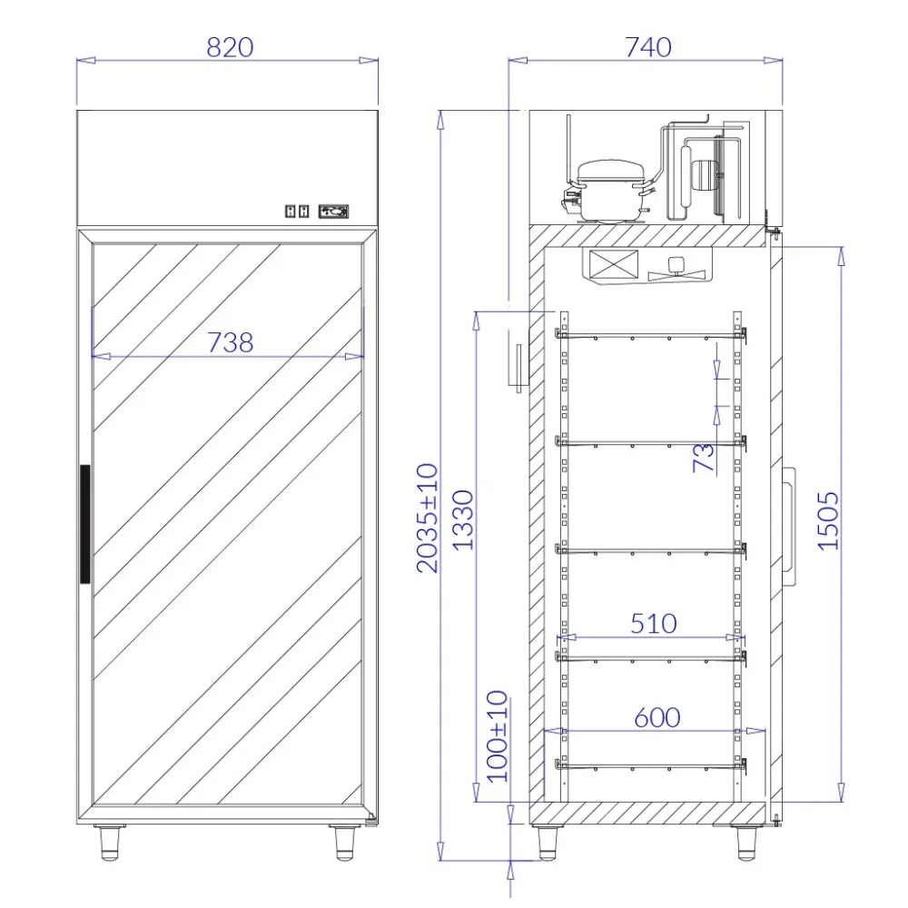 Refrigerated Display Cabinet IGLOO JO100.1/AG