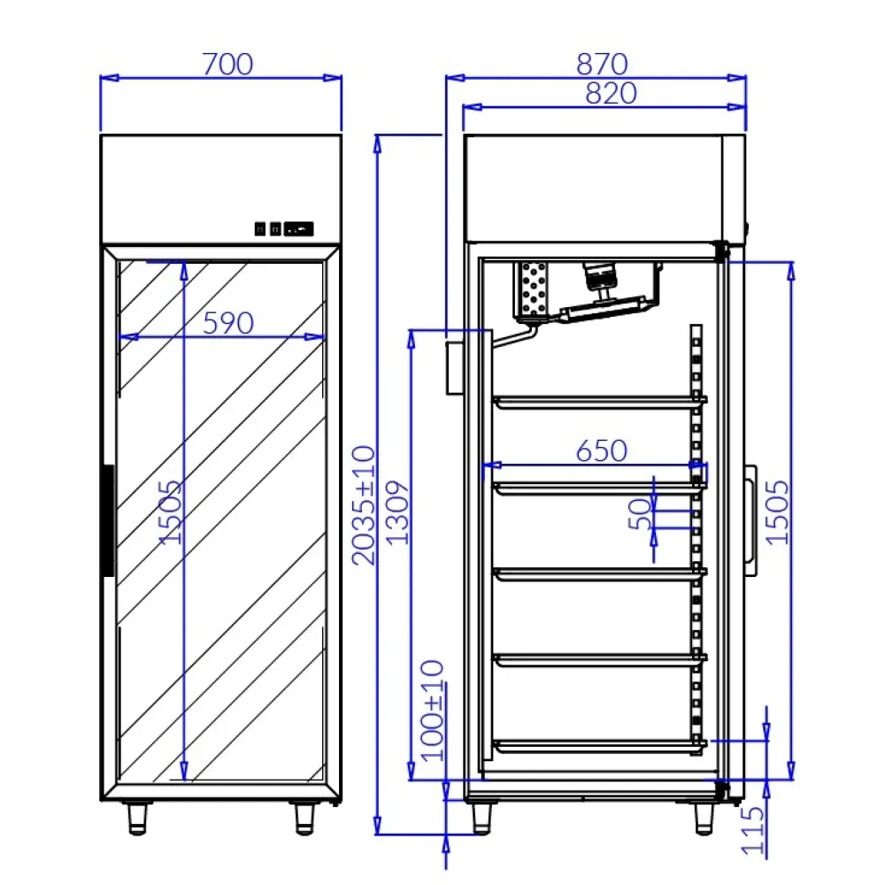 Refrigerated Display Cabinet IGLOO JO100.1/AG/GASTRO