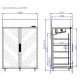 Refrigerated Display Cabinet IGLOO OL100.2/AG/GASTRO