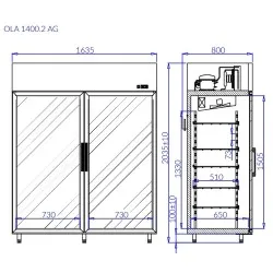 Refrigerated Display Cabinet IGLOO OL100.2/AG