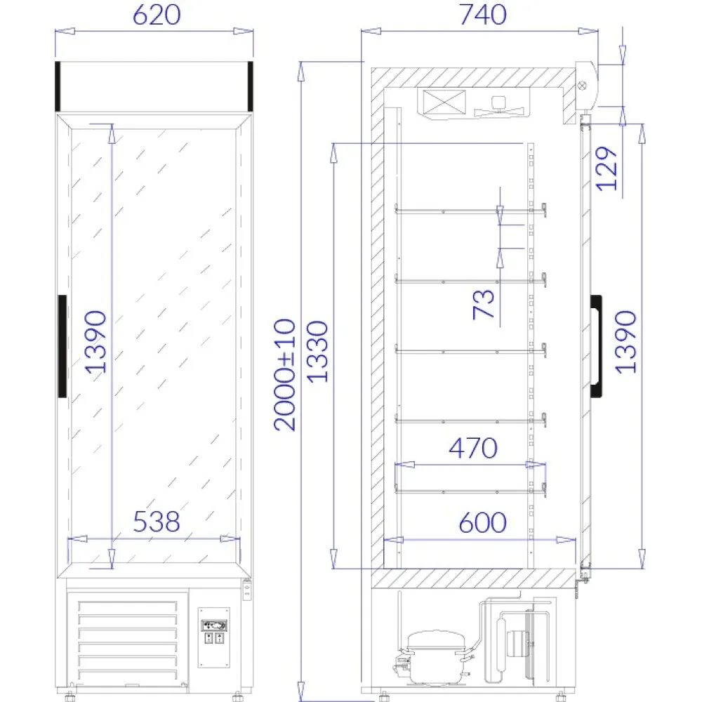 Refrigerated display cabinet IGLOO EW100.1