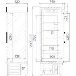 Refrigerated display cabinet IGLOO EW100.1