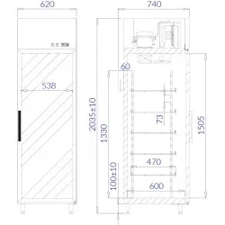 Refrigerated Display Cabinet IGLOO EW100.1/AG