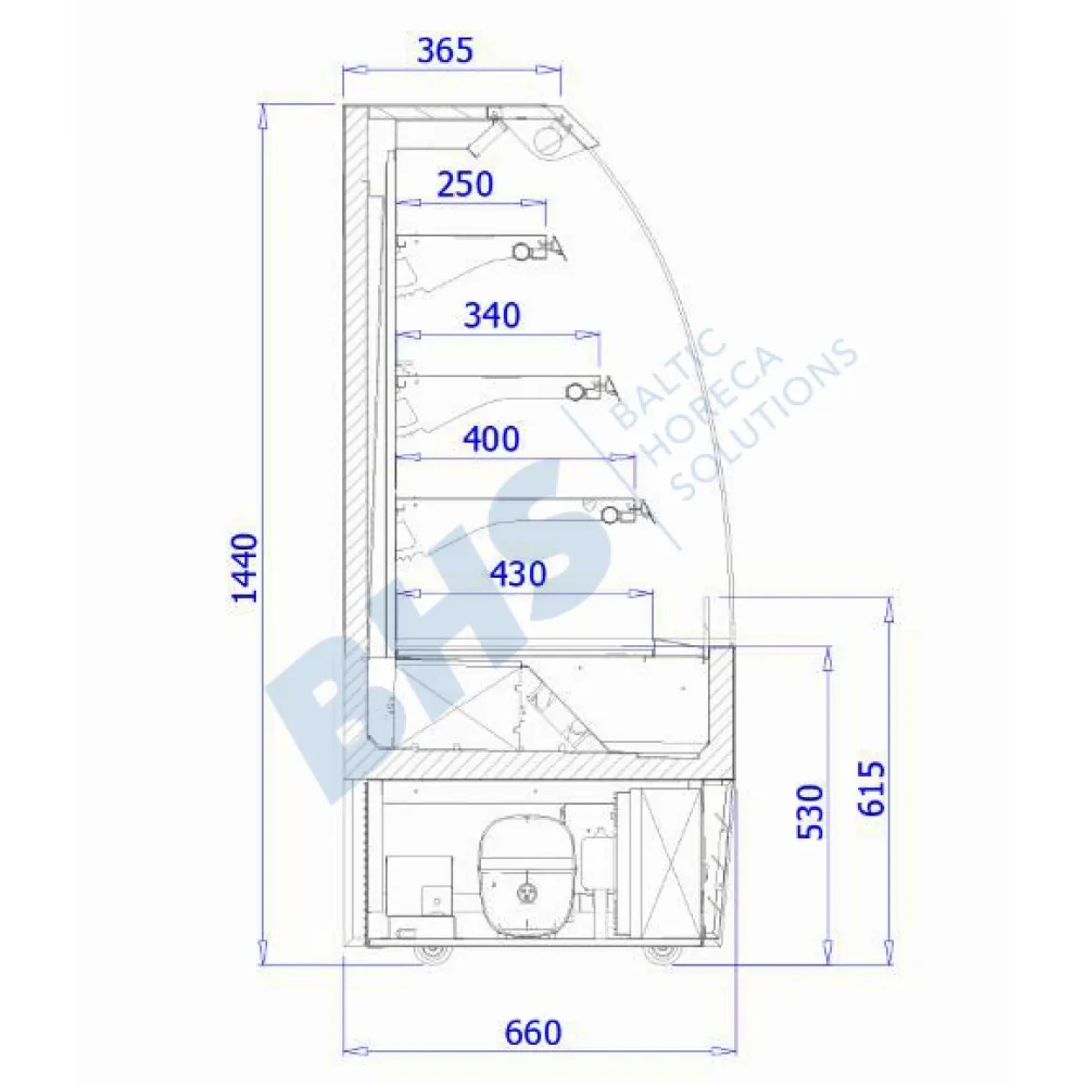 Pastry Display Cabinet IGLOO BL101.144