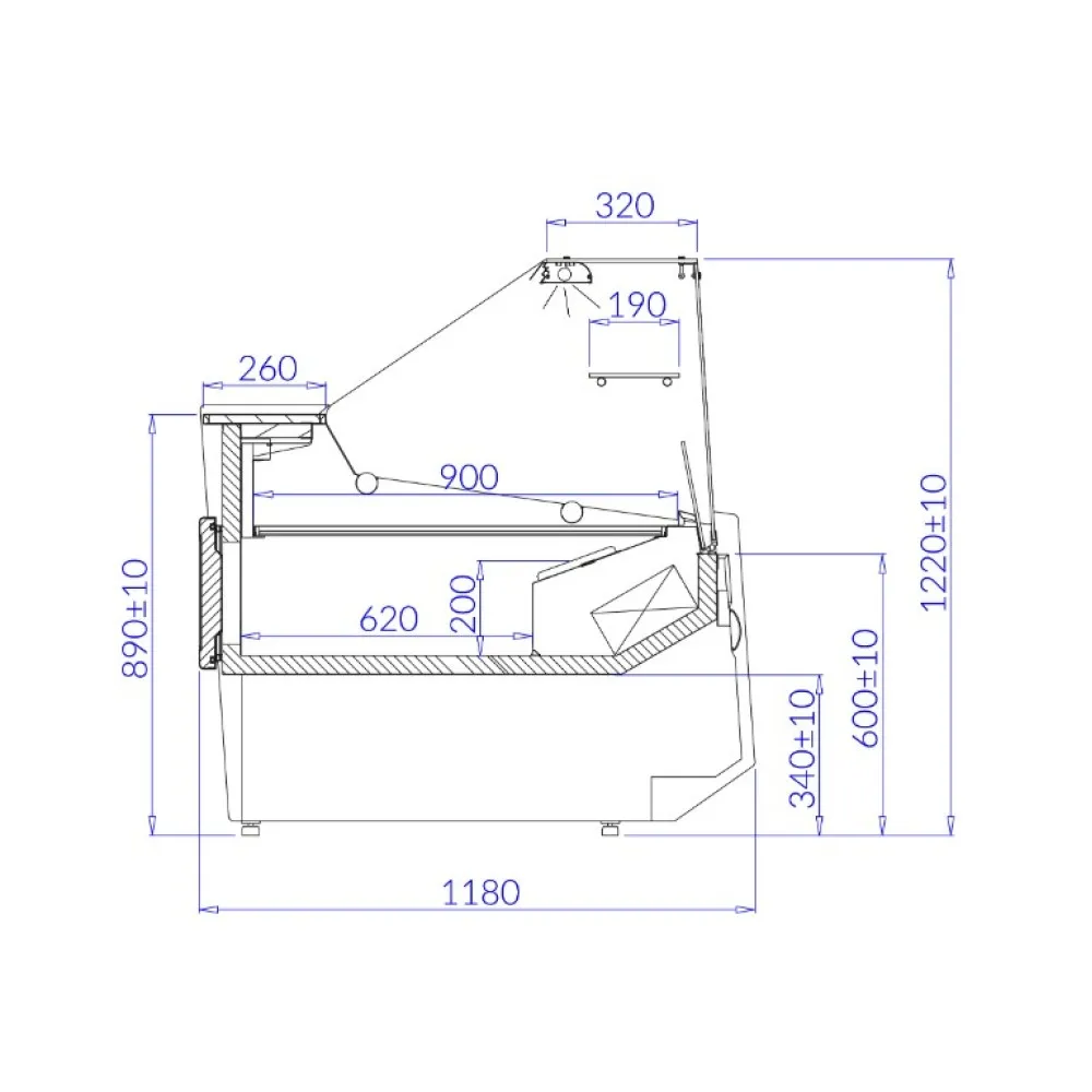 Meat display cabinet IGLOO BA240WG-c