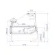 Meat display cabinet IGLOO BA240WG-c