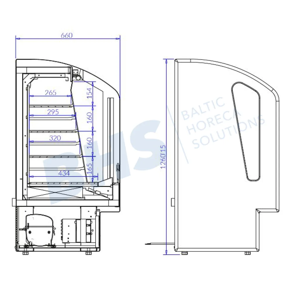 Countertop display cabinet IGLOO MX100